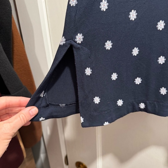 J Jill Wearever Collection Layering Tunic Tank Top XL Flower print Summer Staple - Picture 7 of 8